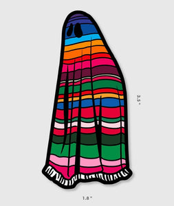 Serape Ghost Sticker