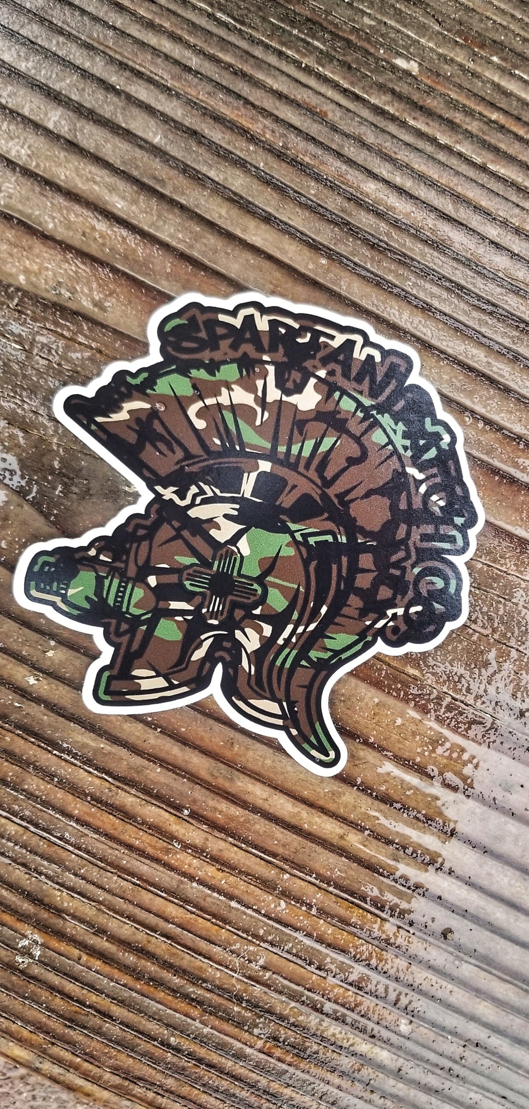 Camo Logo Sticker